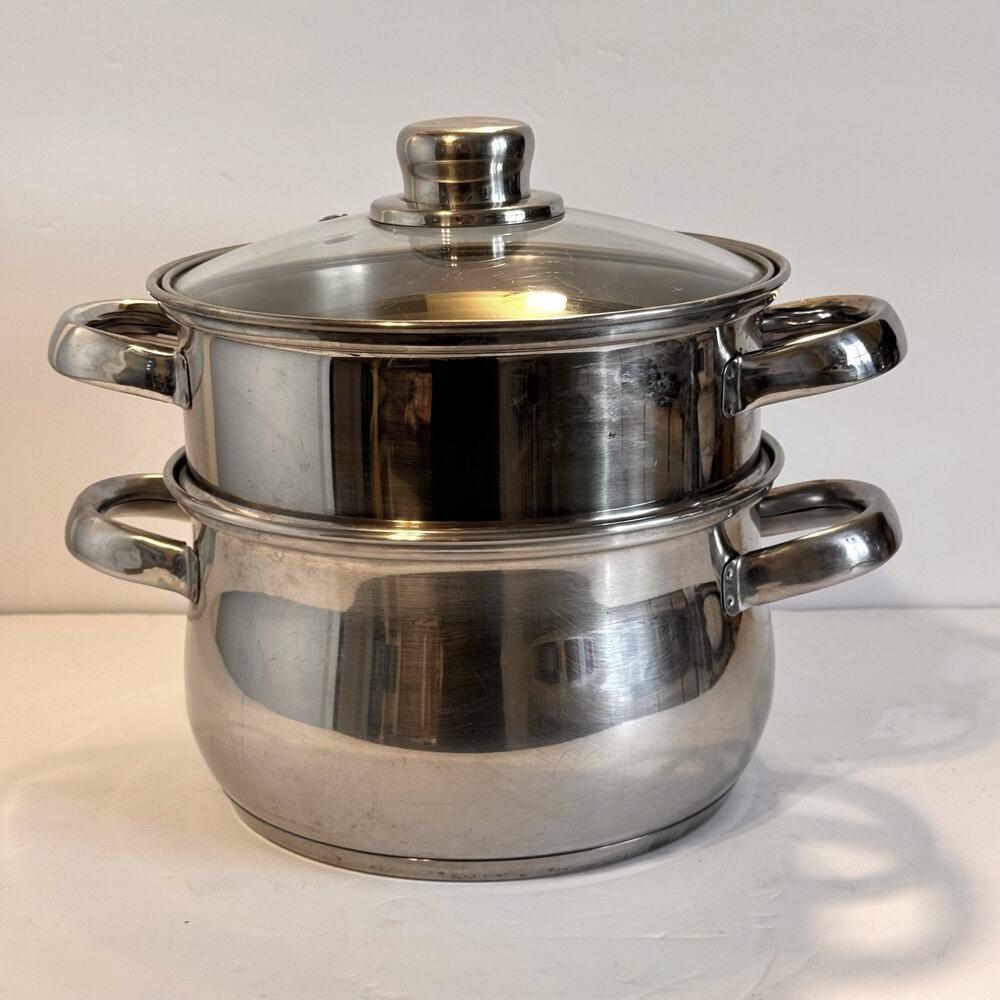 Dansk 18-10 Stainless Steel Super Capsule Bottom 3 Quart Multi Pot Steamer/Pasta